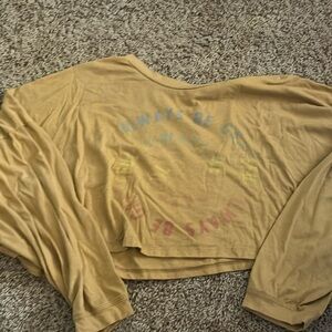 american eagle orange ish top